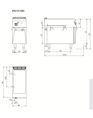 Bemar gazowy, 3 kW, 1x...