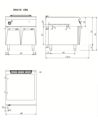 Bemar gazowy, 6 kW, 2x...