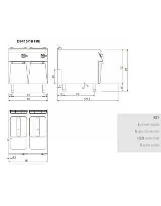 Frytownica gazowa 2 x 15l,...