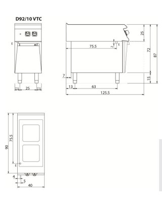 Kuchnia ceramiczna, 8 kW,...